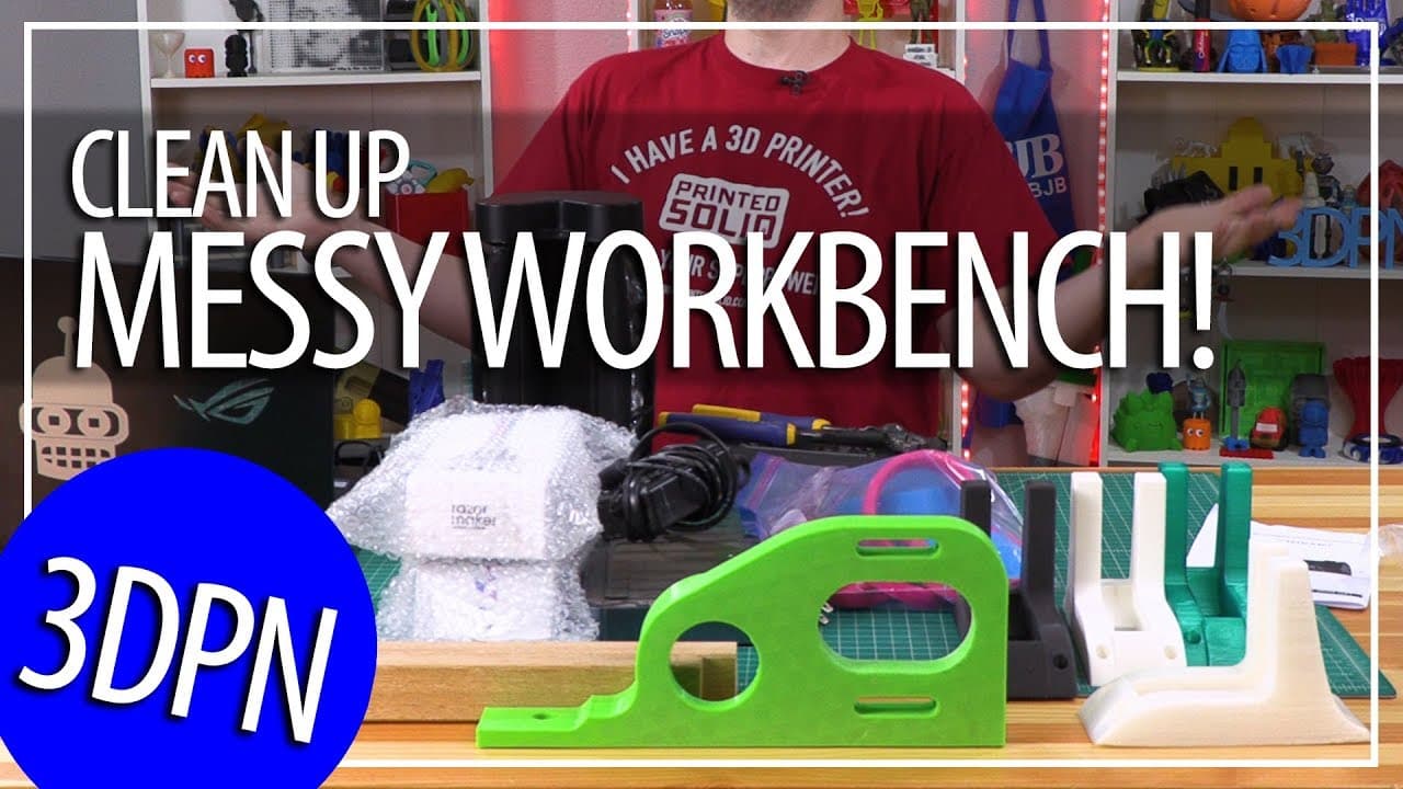 Cleaning Off My Messy Workbench and 3D Printing Projects Update