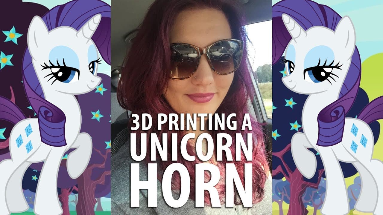 3D Printing a Unicorn Horn for a Rarity Cosplay [My Little Pony]