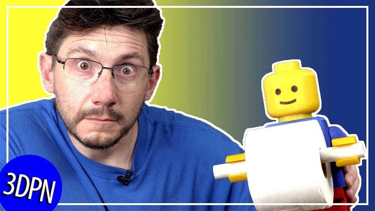 3D Printing LEGO to Hold My Toilet Paper!