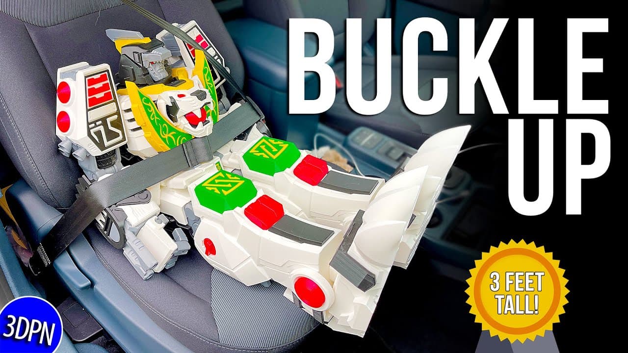 MASSIVE 3D Printed MEGAZORD from POWER RANGERS!