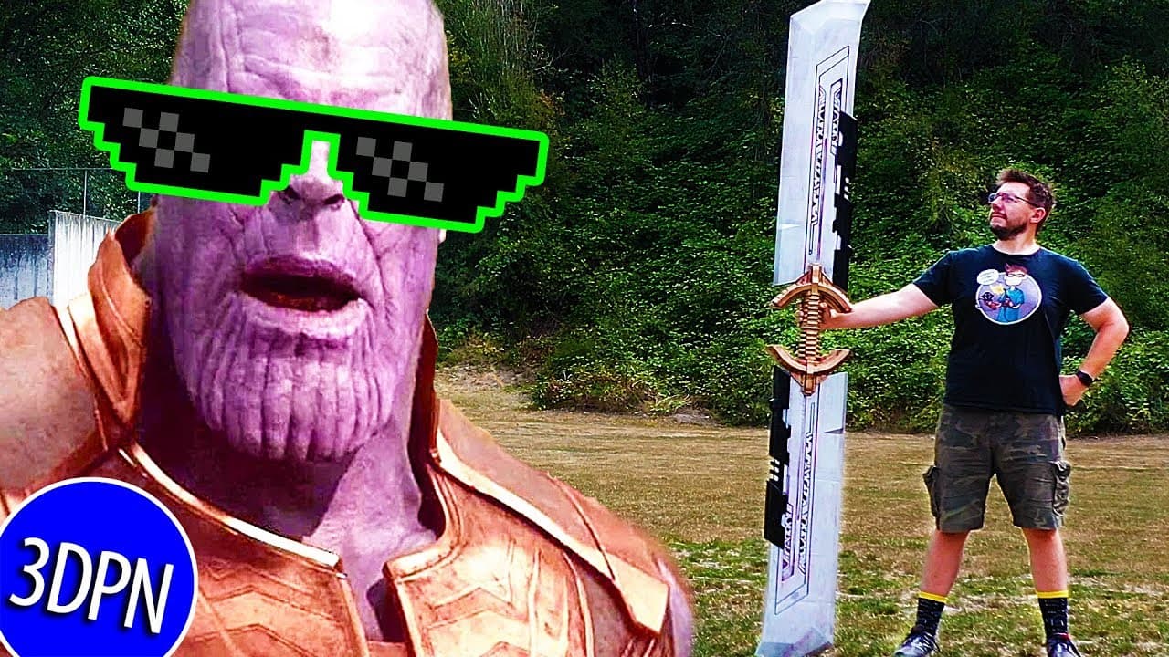 3D Printing a FULL SIZE THANOS SWORD from Avengers Endgame!