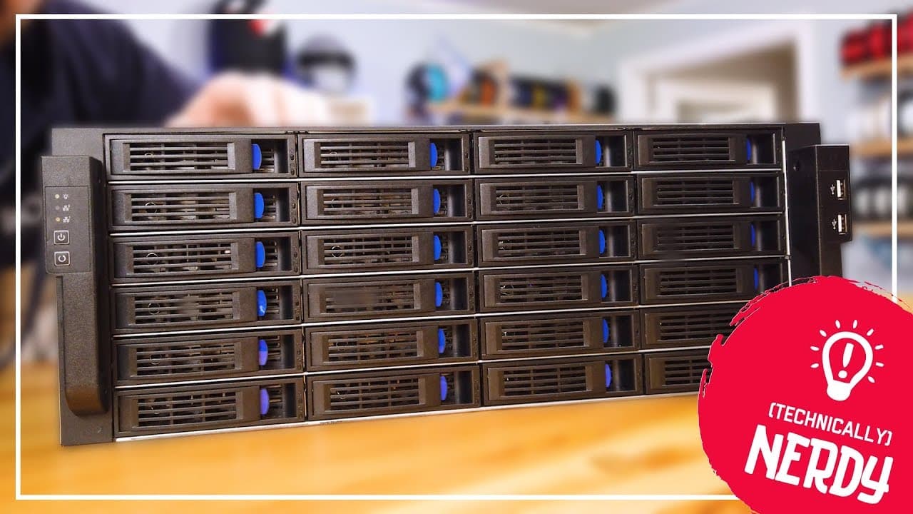 24 HARD DRIVES??? Norco 4U Rack Mount with UNRAID!