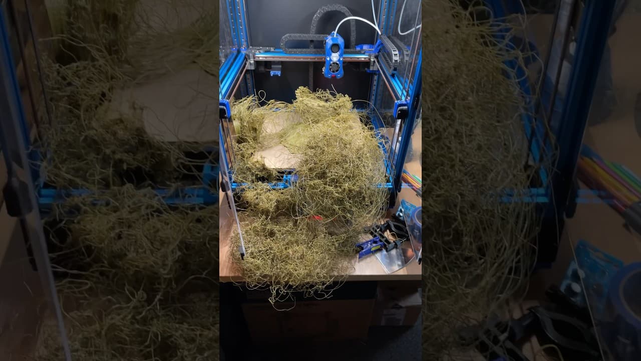 MASSIVE PRINT FAIL #3dprinting 😳