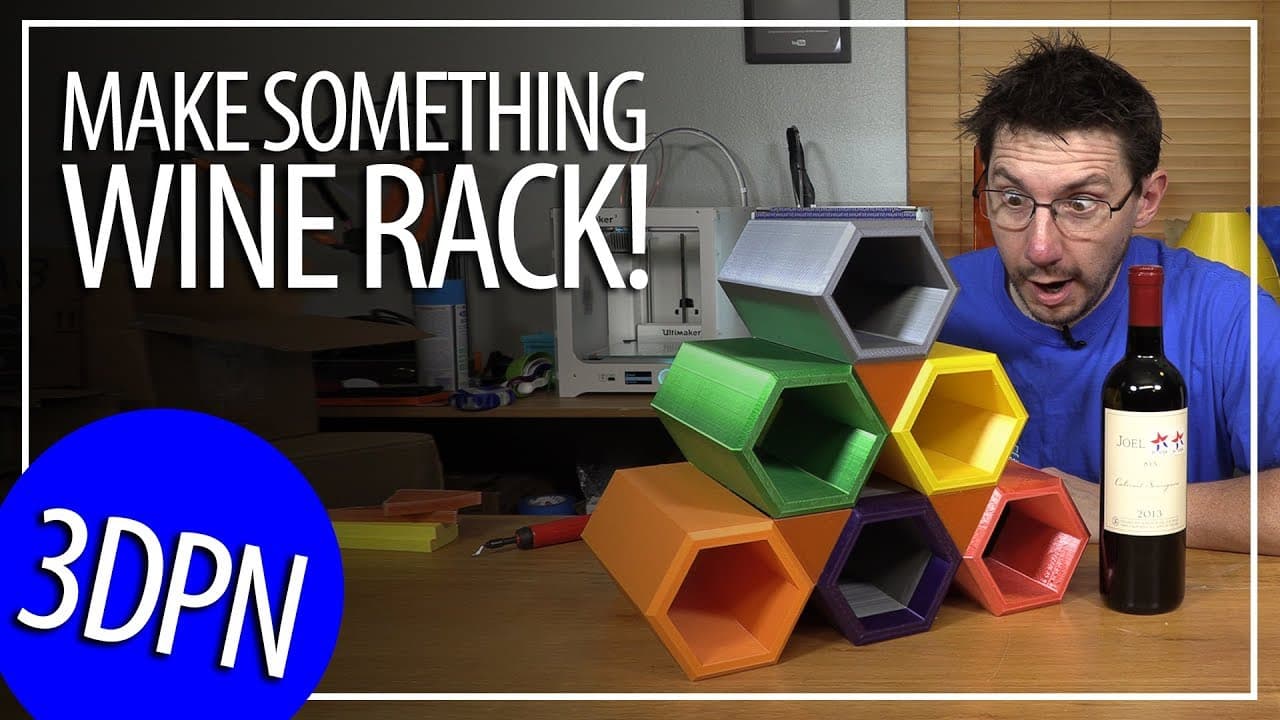 3D Printing a Make Something Inspired Wine Rack Using 9 Different 3D Printers