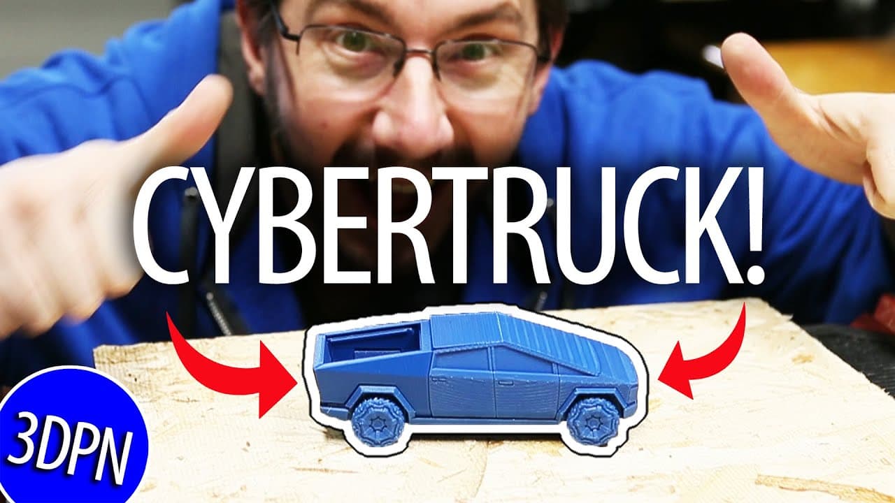 3D Printed Tesla Cybertruck Assembled AND Window Tested