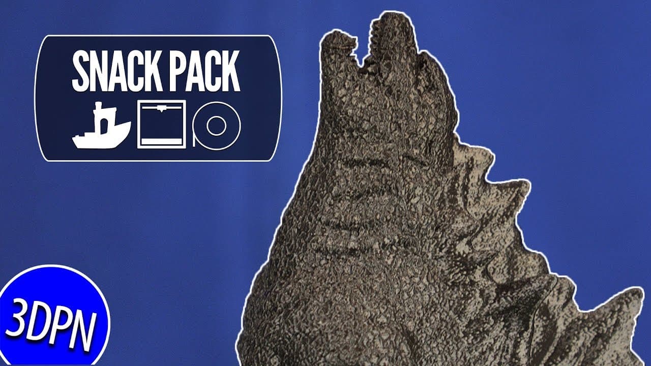 The KING OF MONSTERS - 3D Printing Godzilla by Chaos Coretech [SNACK PACK]
