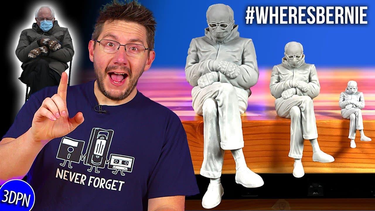 Free Model! - 3D Printing the Bernie Sanders Mittens Meme