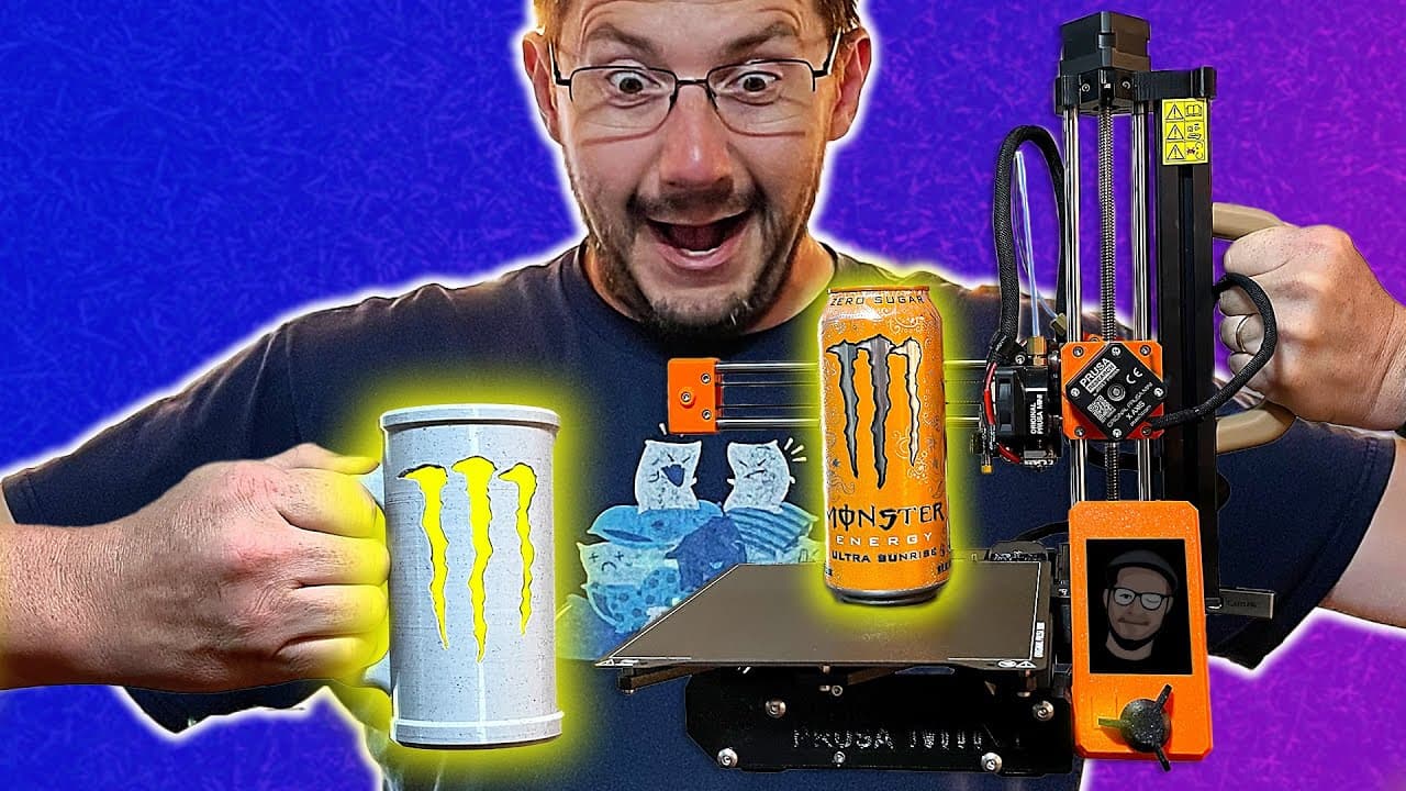 WILL THE CAN FIT? // 3D Printing the Stimulant Stein on the Prusa MINI!