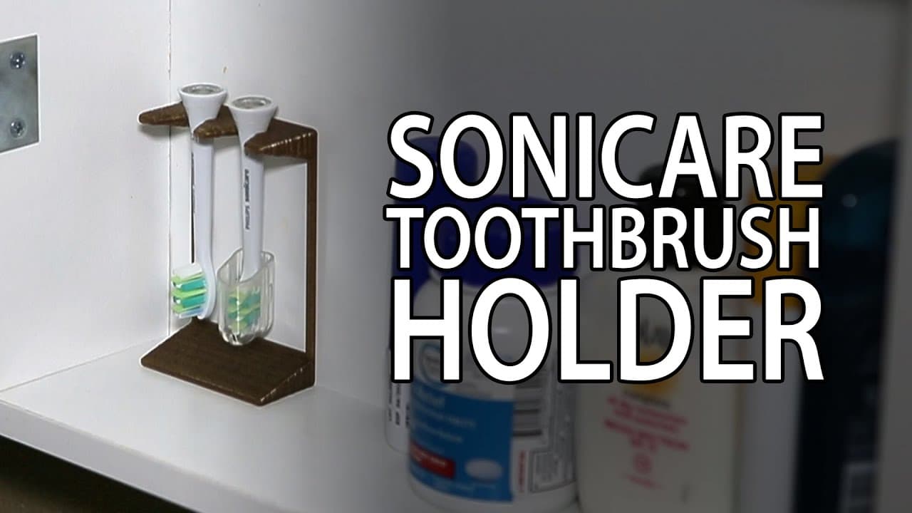 3D Printing: Sonicare Toothbrush Holder from Thingiverse