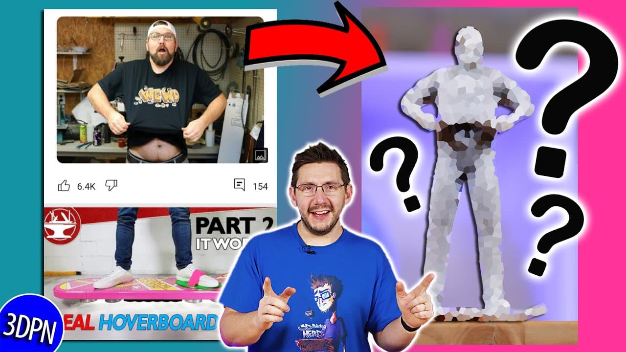 3D Printing Bobby Duke & The Hacksmith TOGETHER IN REAL LIFE?! #HoverWewd