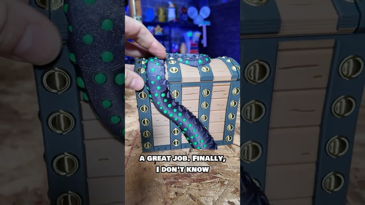 Bambu H2C and a Tentacle Chest! @BambuLab @Clockspring3D @printedsolid #3dprinting