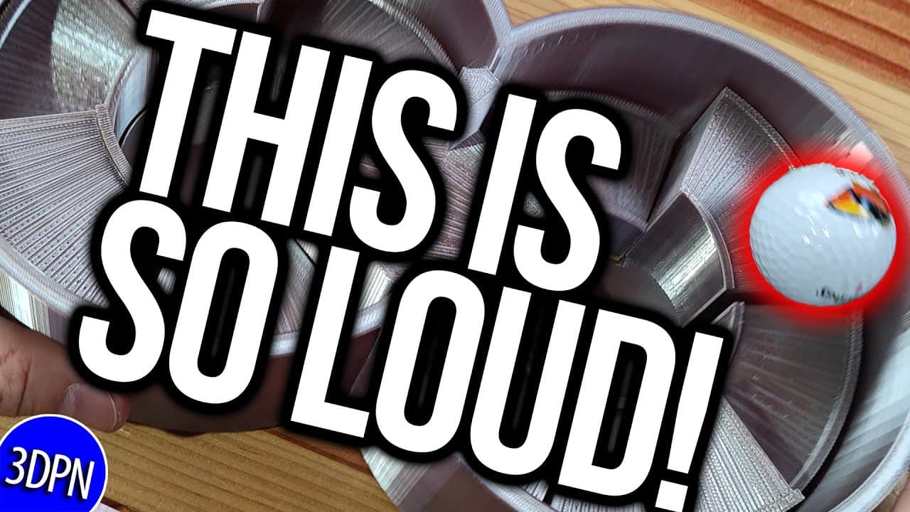This is WAY LOUDER with Golf Balls!