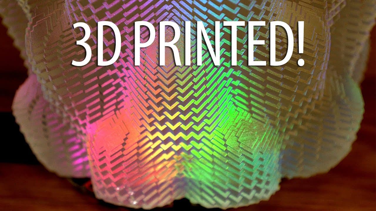 3D Printing with Math! Cuboid Vase on Form 2 3D Printer - Lights from Adafruit Circuit Playground