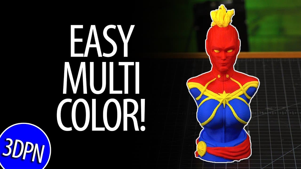 EASY Multi Color Printing with a SINGLE STL using Mosaic Canvas PAINTING + Palette!