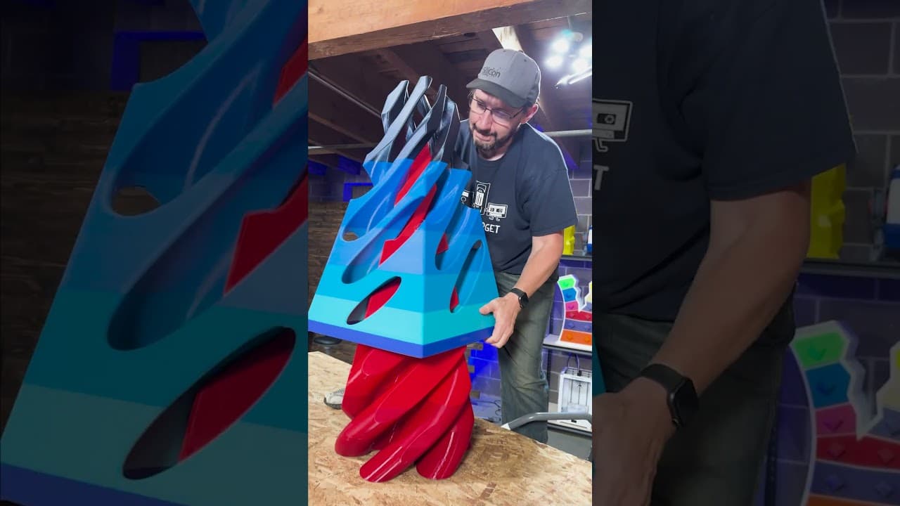 SATISFYING ASMR Twisty Fall! #3dprinting #3dprintingnerd