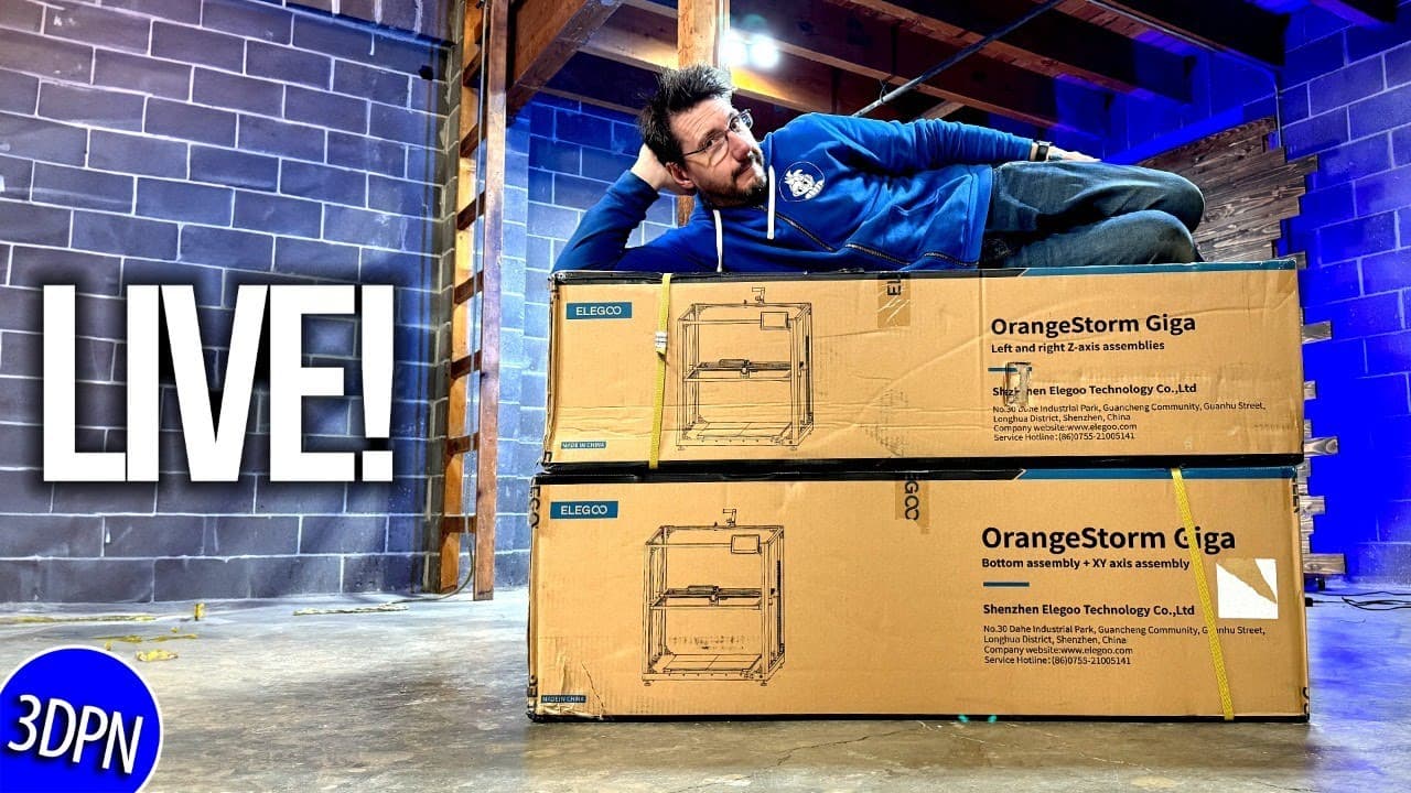 OrangeStorm GIGA - LIVE Unbox & First Print!