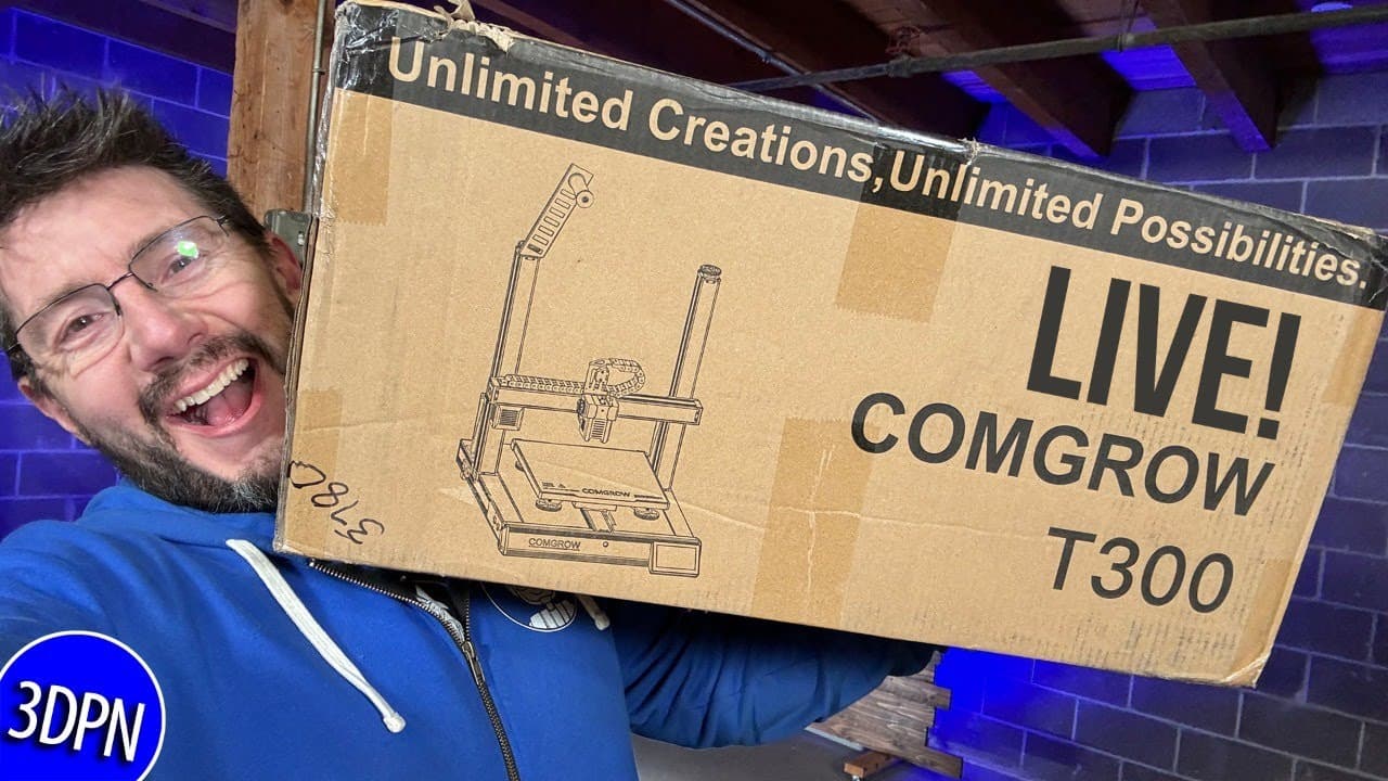 Comgrow T300 LIVE! Out of the Box and Printing!
