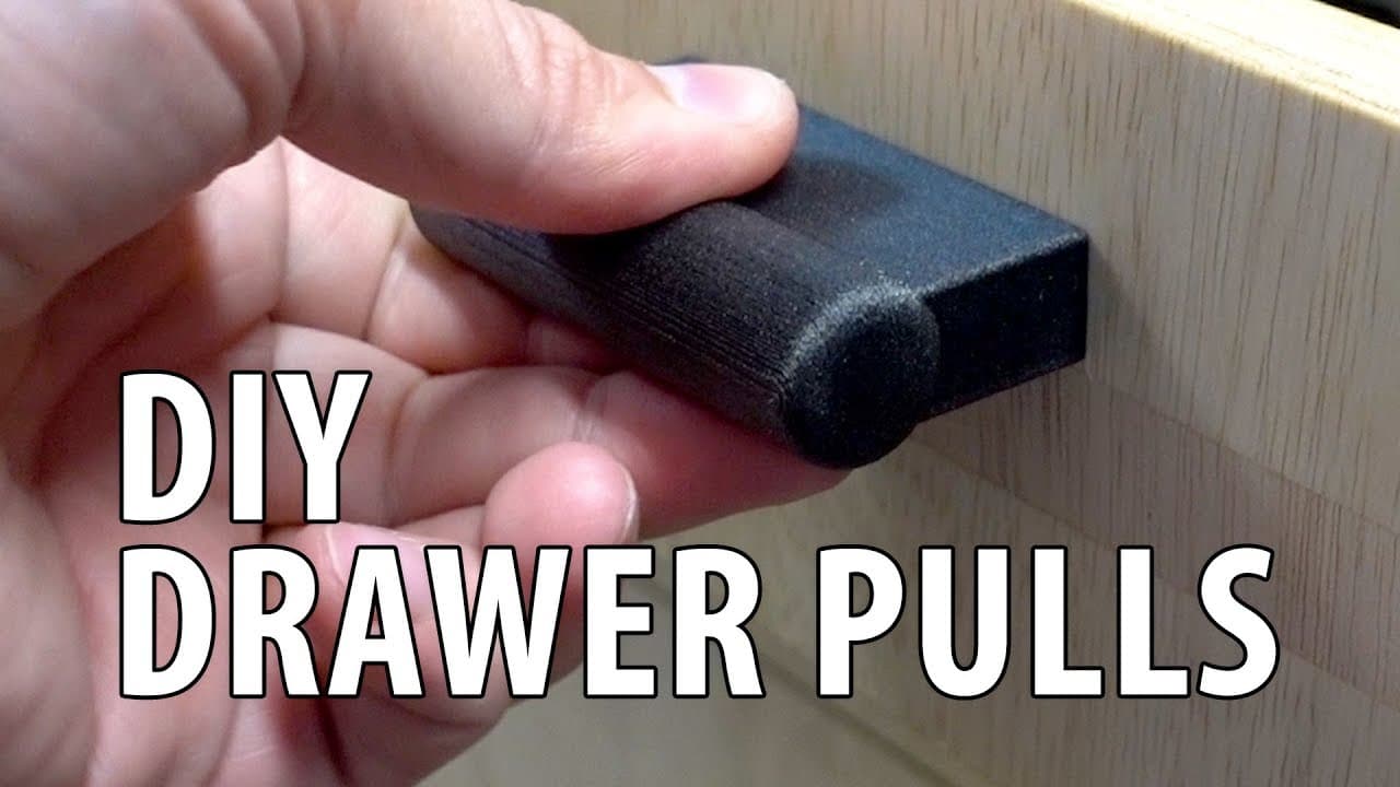 DIY Custom Drawer Pulls / Drawer Handles & Jig / Template using 3D Printing!