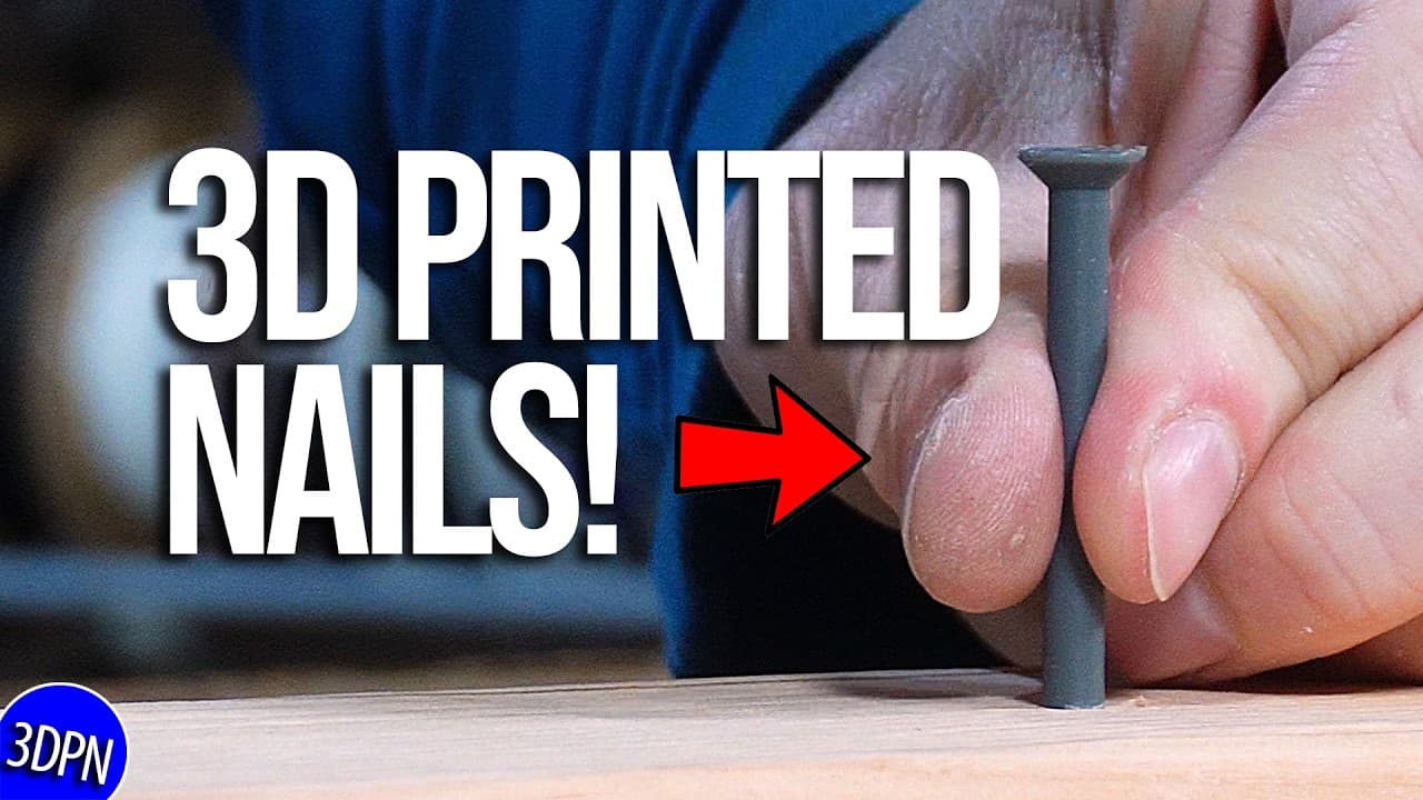 3D Printing Nails and Hitting with a Hammer!