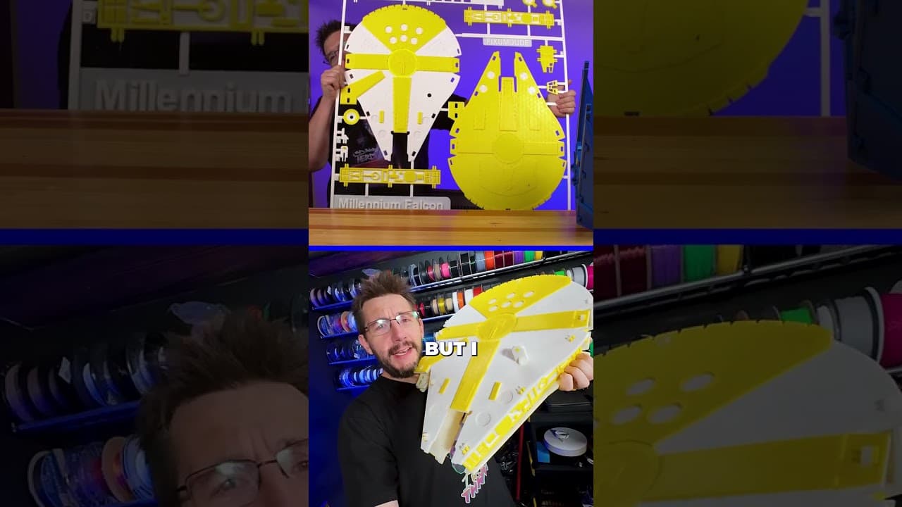 MASSIVE 3D Printed Millennium Falcon! #3dprinting #starwars