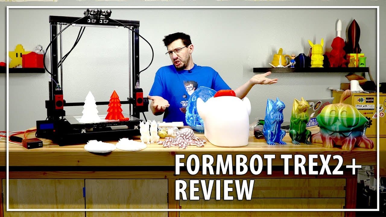 Formbot TREX2+ 3D Printer Review / Dual Independent Extruders at gMax Build Sizes, Is It Worth It?