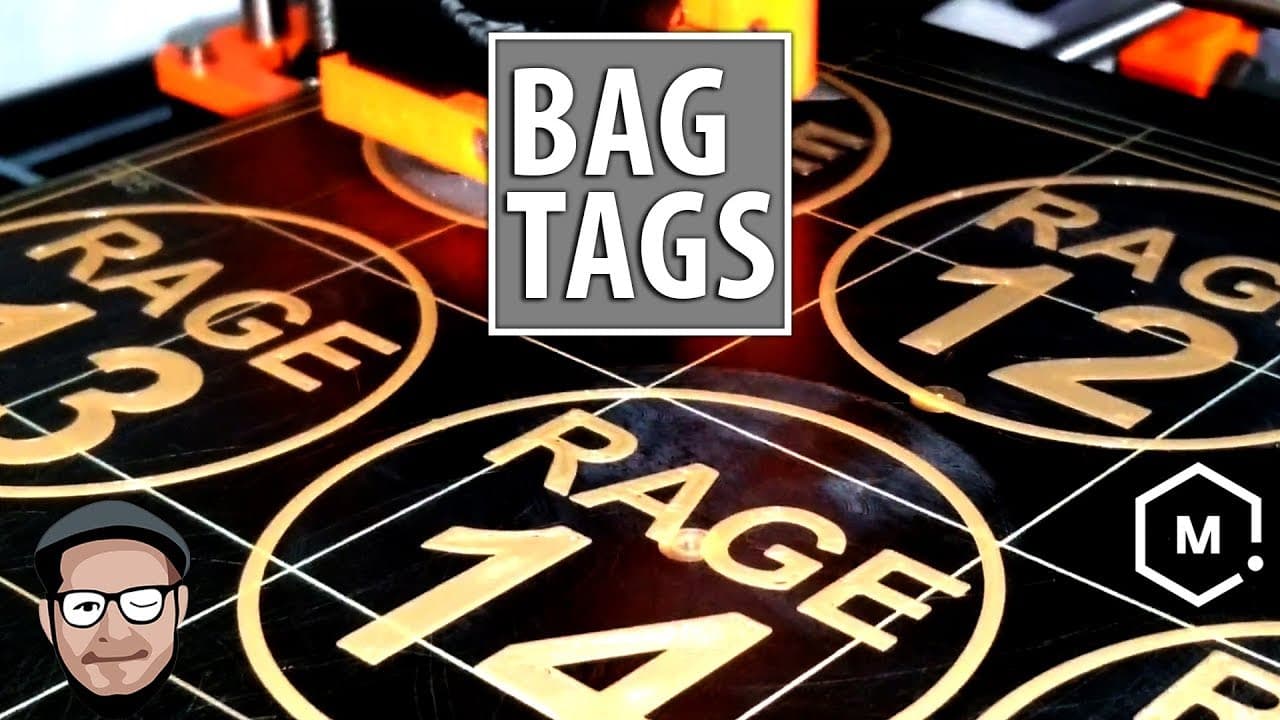 Practical Uses for 3D Printing: Athletic Bag Tags using Fusion 360 / Prusa / Matterhackers