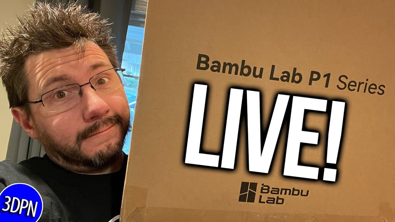 BAMBULAB P1P UNBOX & FIRST PRINT LIVE!