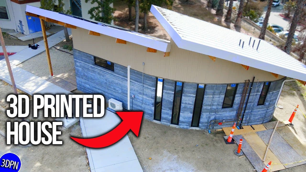 ON SITE at a 3D Printed HOUSE!