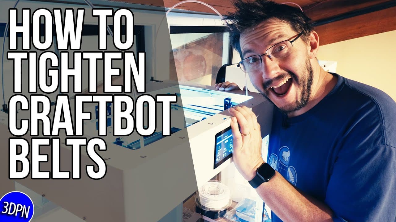 HOW TO: Tighten Belts on the Craftbot FLOW IDEX XL // 3DPN Quickie
