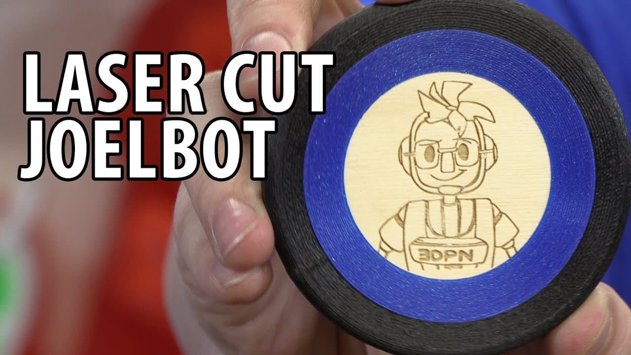 Joelbot PUCK! Carbon Fiber Nylon and Laser Burning Wood!